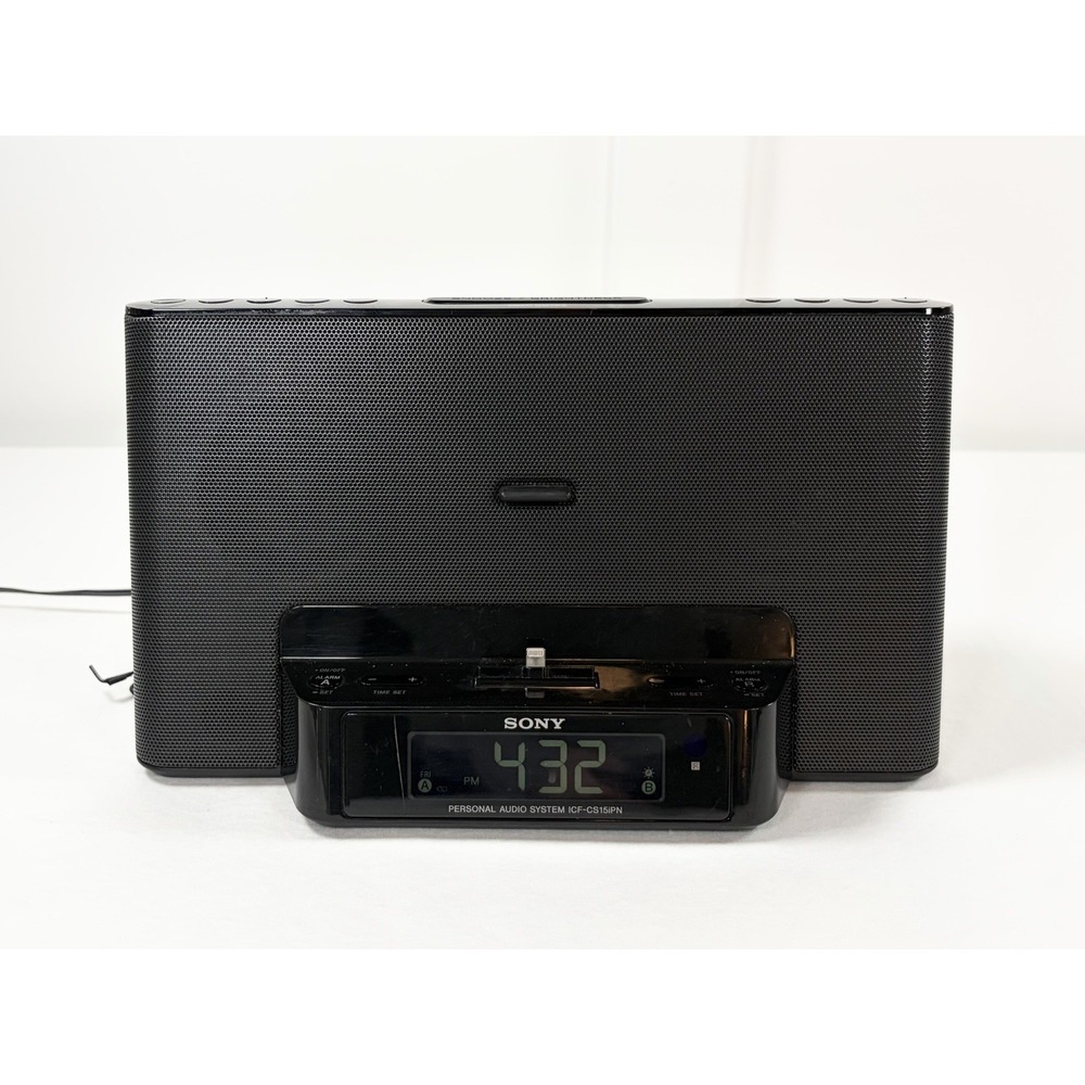 Sony ICF-CS15iPN Dream Machine Personal Audio System Alarm Clock Speaker Dock